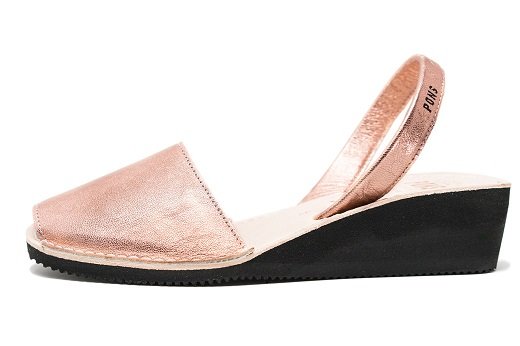 Outlet FINAL SALE - Wedge Metallic Rose Gold